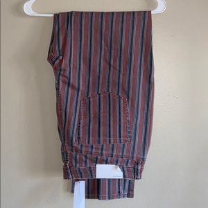 American Eagle striped mom jeans